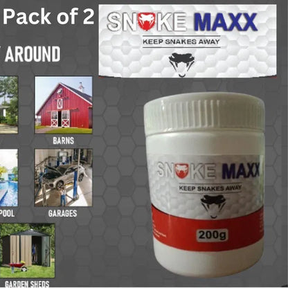 Snake Maxx Non-Toxic Biodegradable Pet-Friendly Snake Repellent Powder (Pack of 2)
